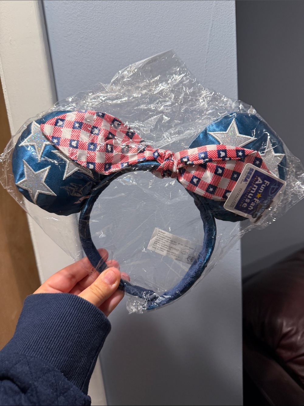 Disney Patriotic Star Ear Headband - Blue & Red